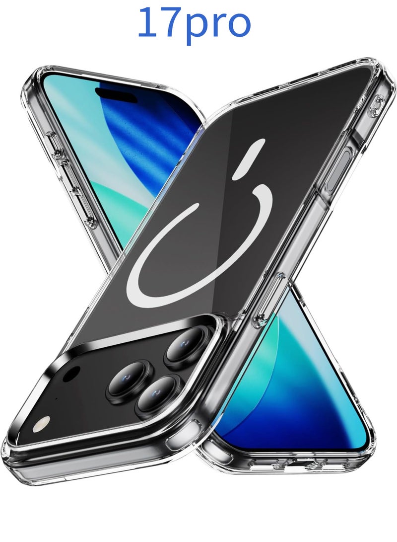 Rock Pow Case for iPhone 17 Pro : Magnetic Case for iPhone 17 Pro Compatible with MagSafe - Anti Yellowing Anti Scratch Shockproof Phone Bumper Cover - Image 1