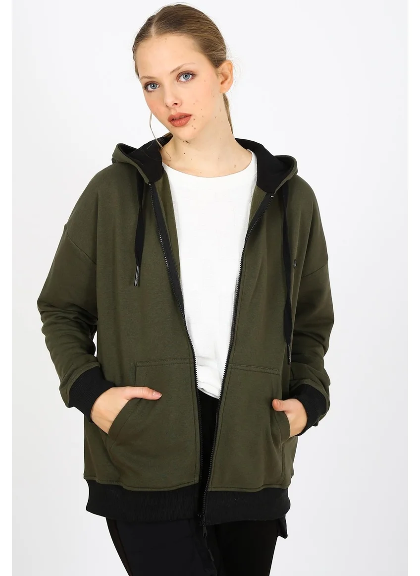 الكسندر جاردي Alexandergardı Zippered Hoodie Sweatshirt (UN-501403)