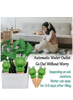 Arabest Plant Watering Devices 4 Pack Automatic Watering System for Potted Plants, Self Watering Spikes Vacations Travel Terracotta Watering Spikes for Indoor and Outdoor  - Image 4