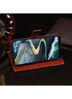 IDEWEI Case For Nokia C20 Plus Crazy Horse Texture Horizontal Flip Leather Case with Holder & Card Slots & Wallet  - Image 5