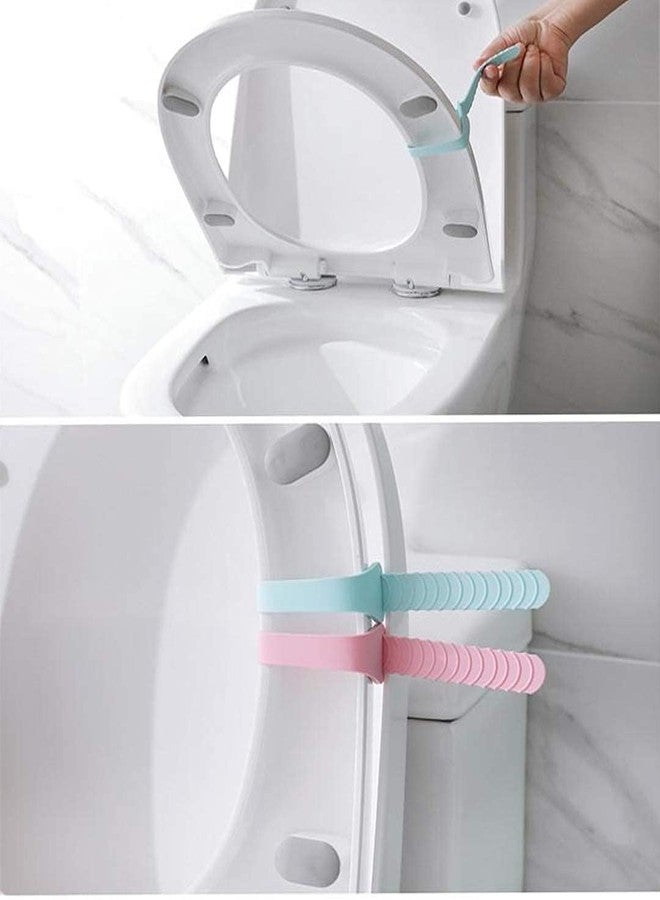 PUTHAK Toilet Seat Handle Lifter - Household Toilet Handle, Seat Cushion Lifter, General Purpose Sitting Toilet Can Avoid Touching The Lid (Pack of 5 Pcs) - Image 2