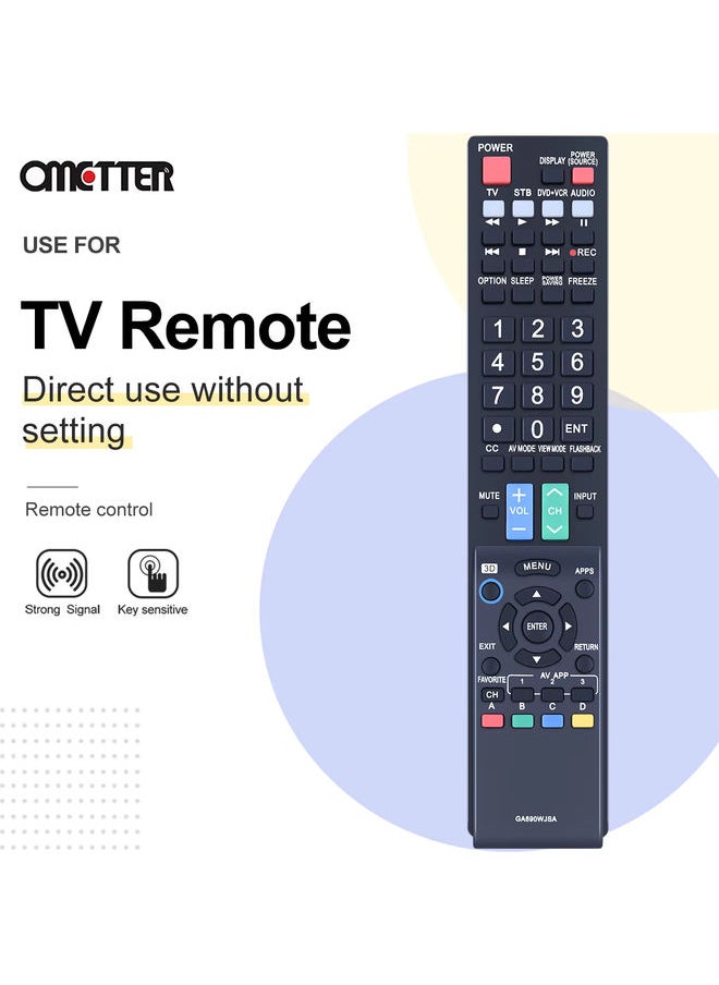 OMETTER - GA890WJSA for Sharp LCD TV Remote Control LC80LE650 LC80LE650U LC80LE632U LC80LE633U LC80LE657U LC80LE844U LC70C7500U LC70LE640 - Image 1