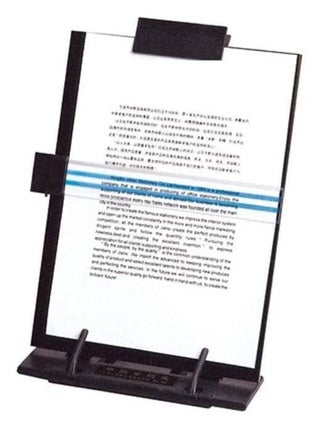 Copy Paper Holder Stand (Metal) with Adjustable Clip and Line Guide for Reading Typing, Desktop Stand for A4 Legal Size Documents Copyholder Multiple Viewing Positions Black - pzsku/ZF9BE039CAC160B46FFE5Z/45/_/1679482421/fd488020-2734-4b0d-9f2f-e0b927322fc2