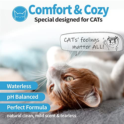 Mooncat Sphynx Cat Waterless Shampoo, Vet Approved No-Rinse Foam for Oily, Sensitive Skin & Wrinkles - Gentle, Hypoallergenic Formula for Hairless Cats, Deep Cleans & Moisturizes - Image 4