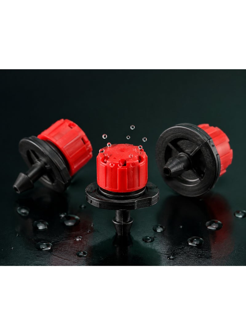 vsell24 Pack of 50 Pcs-360 Degree Adjustable Irrigation Drippers Sprinklers Emitter Dripper Micro Drip Irrigation Sprinklers for Watering System - Image 2