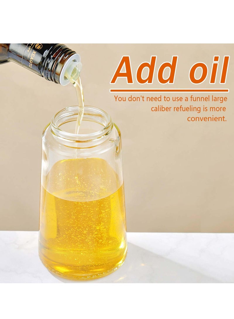 Oil Sprayer for Cooking ,2 in 1 Spray & Pour Olive Oil Dispenser ,470ml Glass Spray Oil Bottle - Image 5