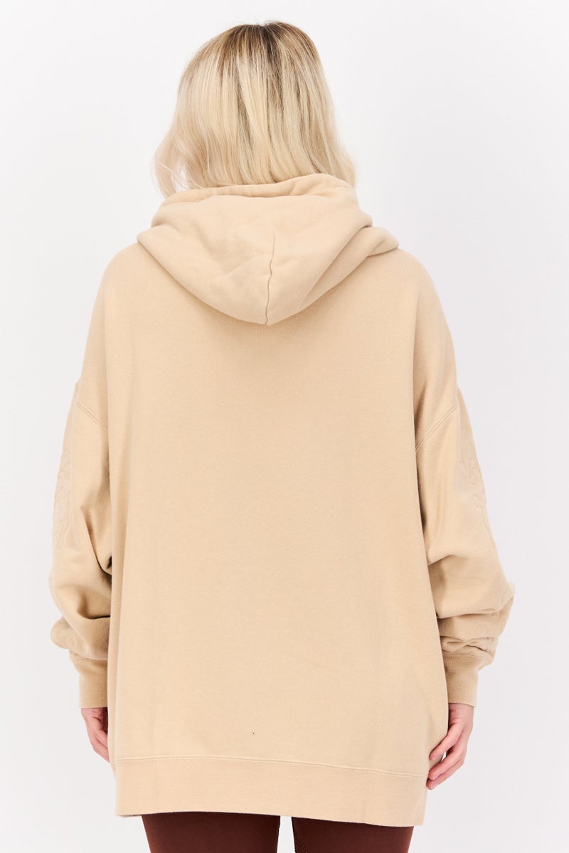 PUMA Women Sportswear Fit Training Hoodie, Beige  - Image 3