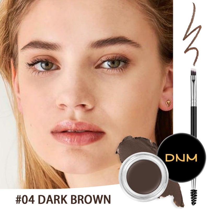 evpct Eyebrow Stencils Kit for Women Shaping, Eyebrow Shaper Makeup Kit, Eye Brow Stencil Shaper Tinting kits for Women, with Eyeliner, Eyebrows Pencil, Pomade, Brush and 10 Stencils, Kit04 DARK BROWN - Image 2