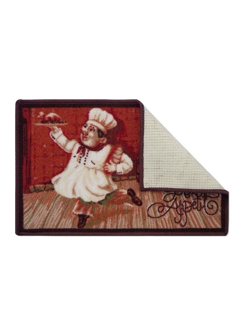 Status Contract Status Non-Woven Bon Appetit Printed Door mat with Extra Anti Skid Backing for Kitchen/Hotel/Restorent/Dhaba/भोजनालय/உணவகம் / ഭക്ഷണശാലEntrance with Anti Slip Backing(15x23inch)  - Image 2