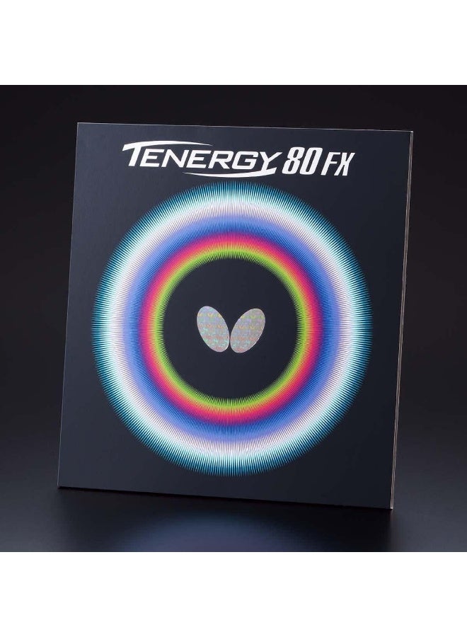 Butterfly Tenergy 80 FX Table Tennis Rubber - Red, 1.9mm - Image 1