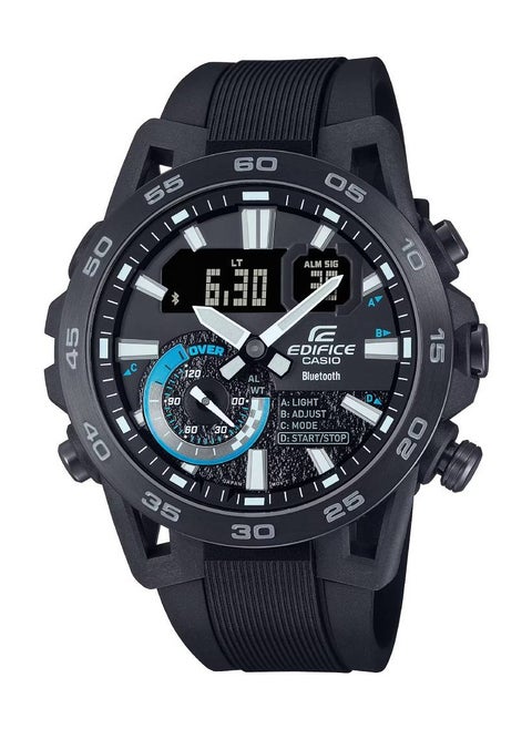 Edifice Analog+Digital Rubber Strap Men's Watch ECB-40PB-1ADF