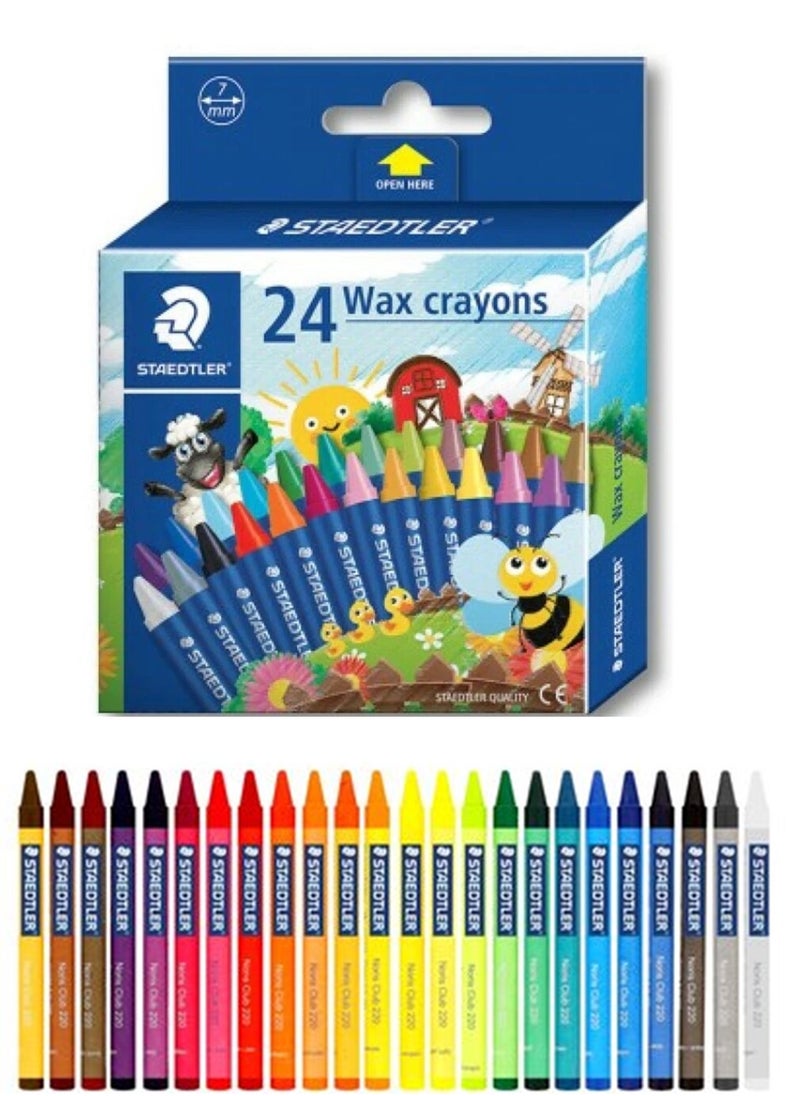 24-Piece Wax Crayons Multicolour - pzsku/ZF9BE46B5B40B1EB55B88Z/45/_/1721807687/23d70886-5b0a-43eb-9574-98f2f336912b