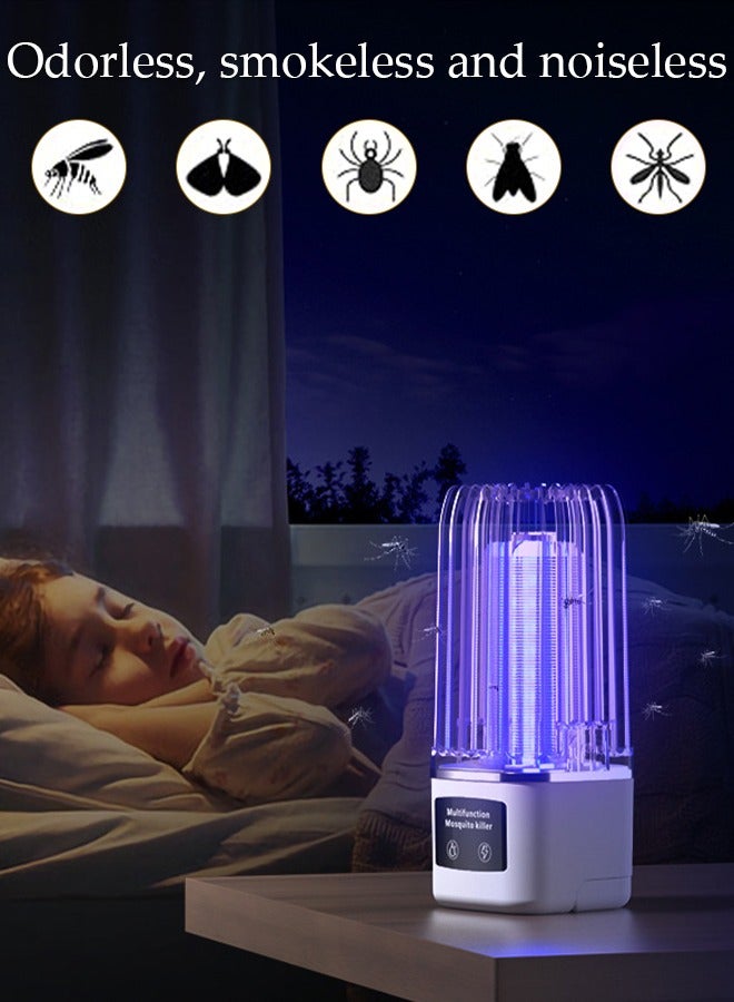 DUNISO Electric Mosquito Killer Lamp High Powerful UV Light Mosquito Zapper Killer Pest Control Insect Fly Trap Equipped with USB Cable Electric Bug Zapper for Indoor Outdoor Bedroom Gardens - Image 2