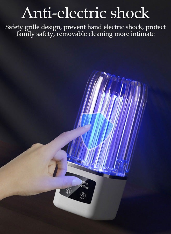DUNISO Electric Mosquito Killer Lamp High Powerful UV Light Mosquito Zapper Killer Pest Control Insect Fly Trap Equipped with USB Cable Electric Bug Zapper for Indoor Outdoor Bedroom Gardens - Image 3