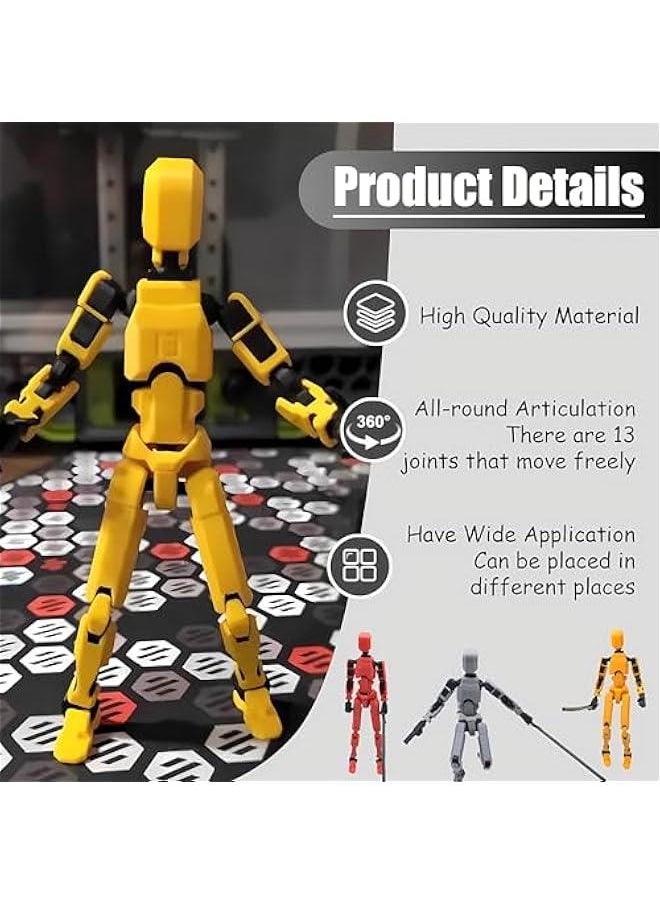Generic - HOMELEX Titan 13 Action Figure 3D Printed Robot Toys Articulated Action Figures Full Body Activity Robot Multi-Jointed Movable PVC Model for Desktop Decorations (5PCS) - Image 1