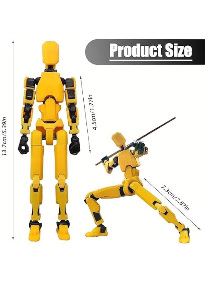 Generic - HOMELEX Titan 13 Action Figure 3D Printed Robot Toys Articulated Action Figures Full Body Activity Robot Multi-Jointed Movable PVC Model for Desktop Decorations (5PCS) - Image 1
