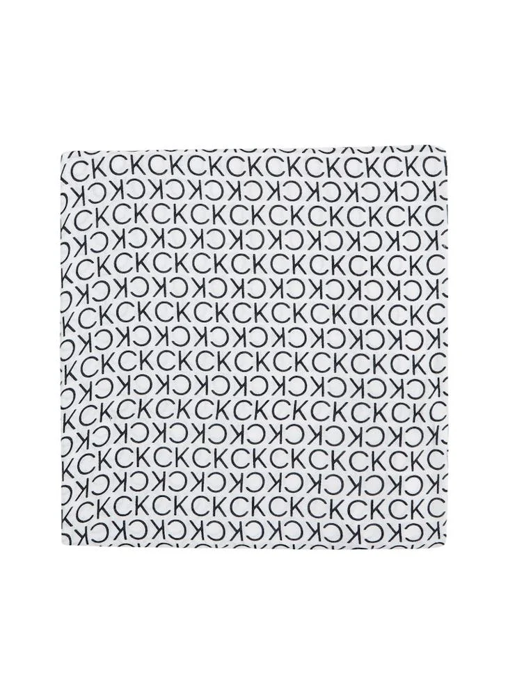 CALVIN KLEIN GEOMETRIC MINIMAL LIGHT SCARF