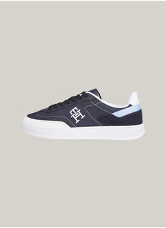 TOMMY HILFIGER Women's Heritage Court Sneakers Low Top - Leather, Blue  - Image 2
