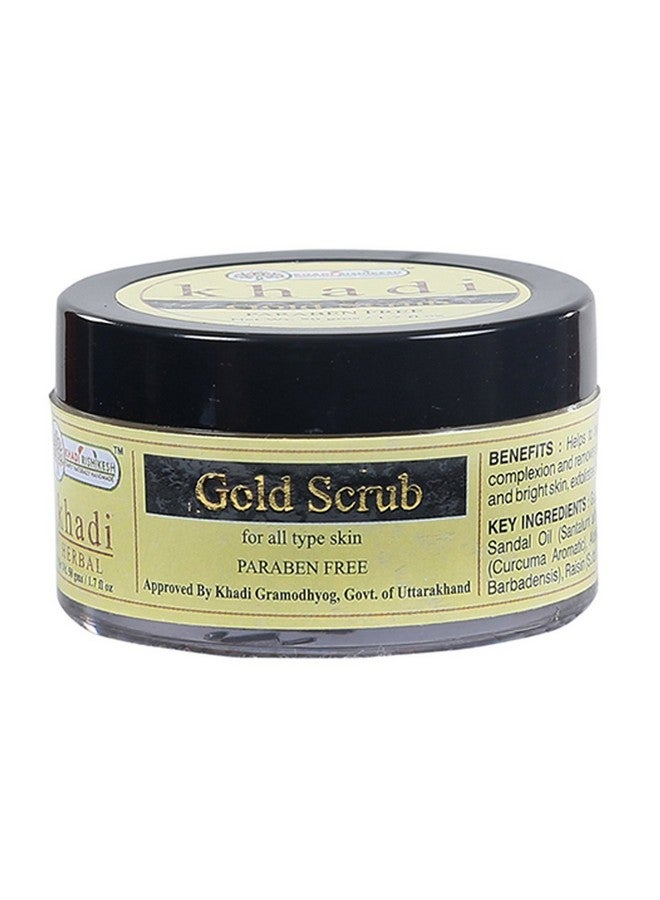 Khadi Rishikesh Herbal Gold Scrub Combo Set Pack Of 4 x 50 gm (200gm) - Image 2