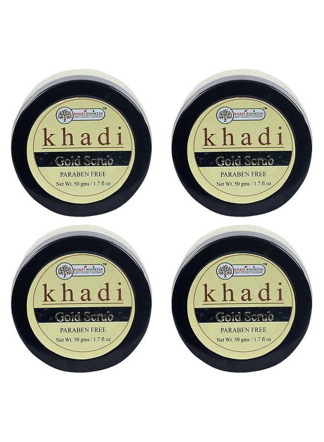 Khadi Rishikesh Herbal Gold Scrub Combo Set Pack Of 4 x 50 gm (200gm) - Image 1