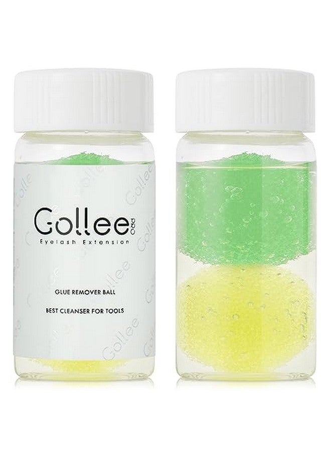 GOLLEEPRO 1 Bottle Eyelash Extension Tweezers Cleaner/Liquid Glue Remover And Sponge Ball For Lash Extension Tools - Image 1