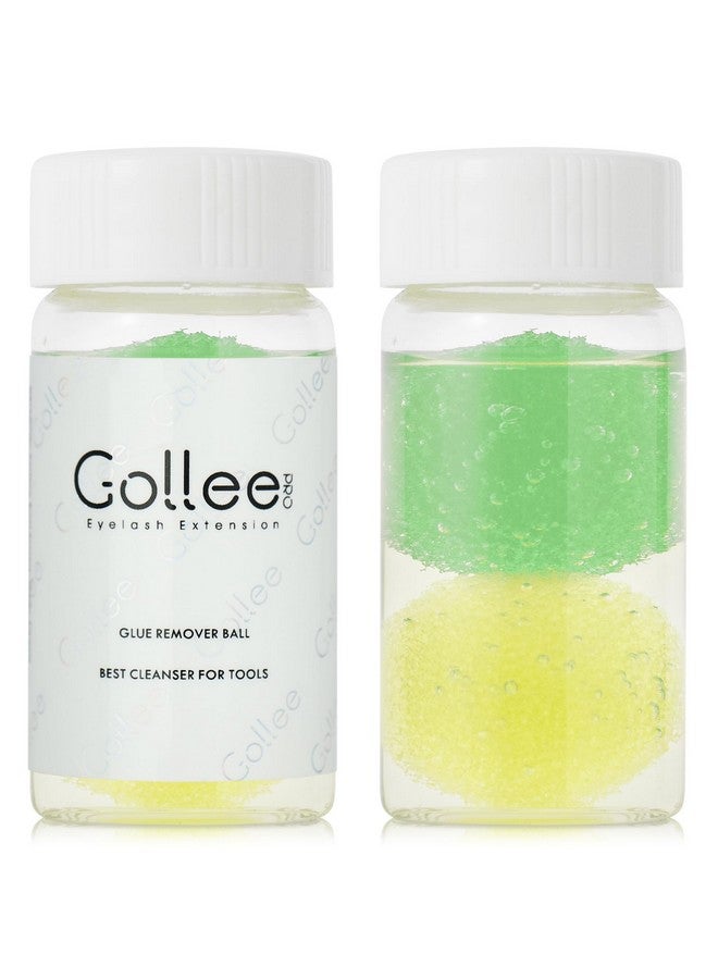 GOLLEEPRO 1 Bottle Eyelash Extension Tweezers Cleaner/Liquid Glue Remover And Sponge Ball For Lash Extension Tools - Image 2