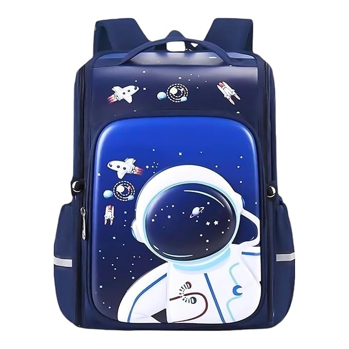 Sky TechÂ® Space Astronaut Theme Backpack 3D for Kids Boys & Girls Stylish and Durable Water-Resistant Large Capacity backpack for School Bag Travel, Camping, perfect for gift for Kids (5 To 12 Years) - Image 1