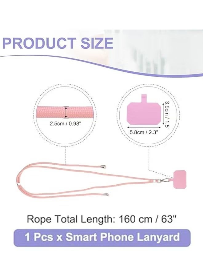 Phone Lanyard, Universal Crossbody Cell Phone Lanyards, Multifunctional Nylon Patch Adjustable Shoulder Neck Strap Compatible with Most Smartphones - Image 4