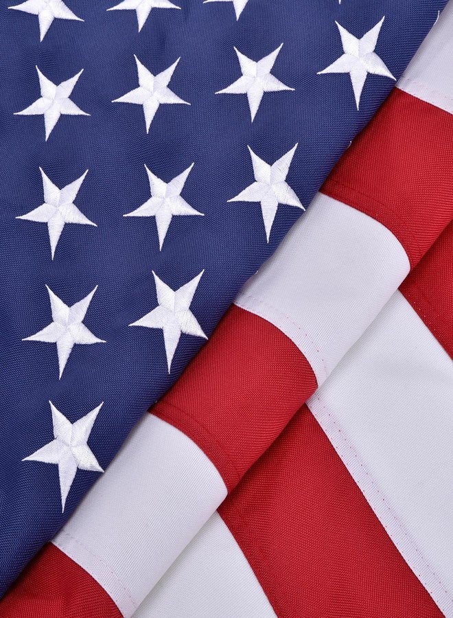 Lifraon American Flag Pole Sleeve Banner Style 2.5x4 Ft USA US Flag Embroidered Stars Heavy Duty Durable For Outdoor Outside((No Grommets)) - Image 4