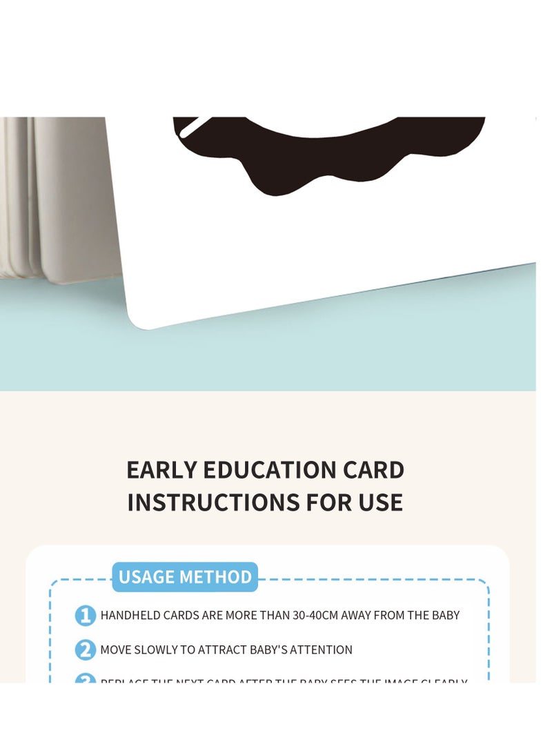 Baby Early Education Black And White Card baby Visual Stimulation Ccard  - Image 5