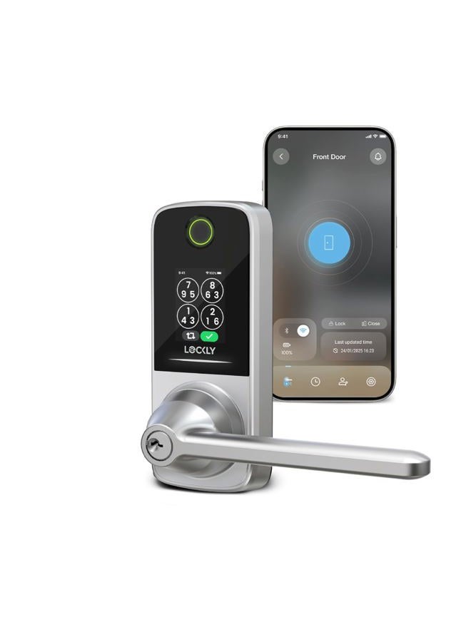 LOCKLY Smart Lock Secure Pro (2025 Latest Version), Fingerprint Door, Keyless Entry, Built-in Wi-Fi Latch, PIN Genie Keypad, Smart Front Door Lock, App Remote Control, Auto Lock, Easy Installation - Image 1