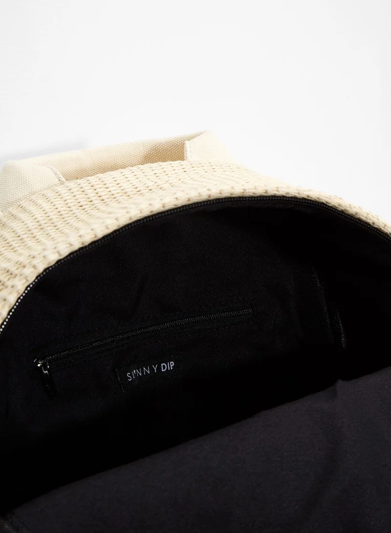 Skinnydip London Charlie Raffia Backpack