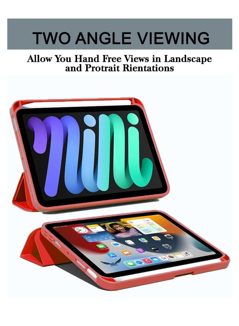 Cat - Cot iPad Mini 6 Case 8.3 Inch Folio Smart Folding Silicone Protective Cover 2021 - Image 2