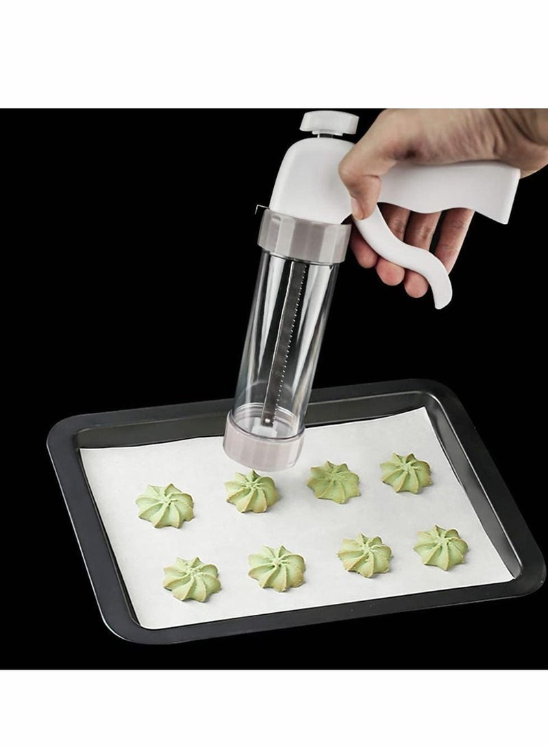 واي آند دي Cookie Press Gun Kit,DIY Maker with 13 Discs and 6 Icing Tips for Biscuit Decoration,Cakes Decorating For Any Holidays - Image 2