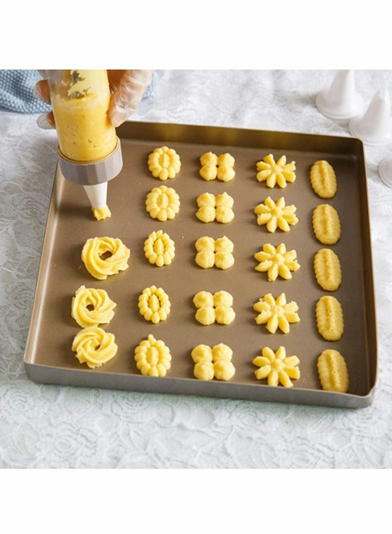 واي آند دي Cookie Press Gun Kit,DIY Maker with 13 Discs and 6 Icing Tips for Biscuit Decoration,Cakes Decorating For Any Holidays - Image 4