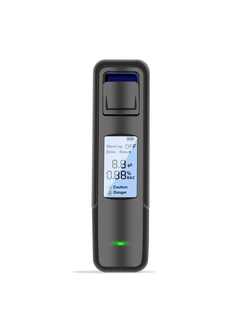 Portable Alcohol Tester Alcohol Breathalyzer, Chargable Digital Led Display Quick Response, Professional Accurate Detection Breath Analyzer Detector for Family, Personal, Driver - Image 1
