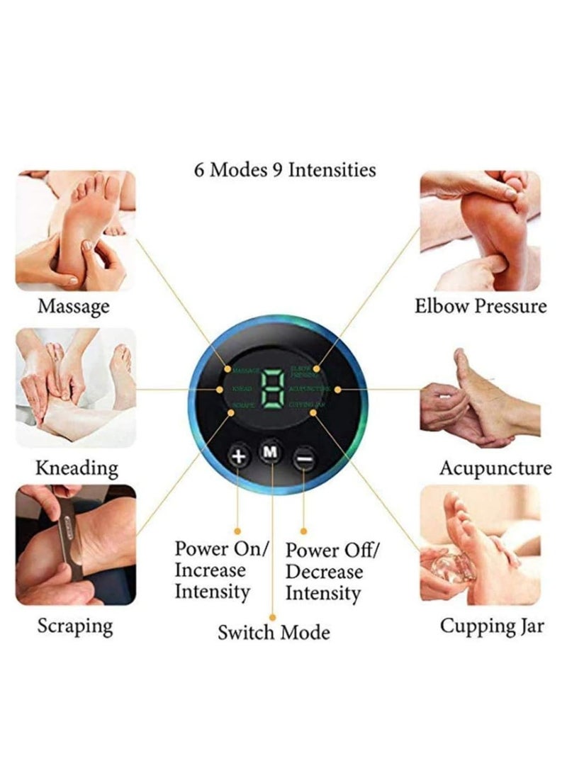 إسكدنيا Foot Massager,ShowTop EMS USB Rechargeable Folding Portable Electric Massage Mat,Electronic Muscle Stimulatior Feet Massage Promoting Blood Circulation Muscle Pain Relief - Image 4