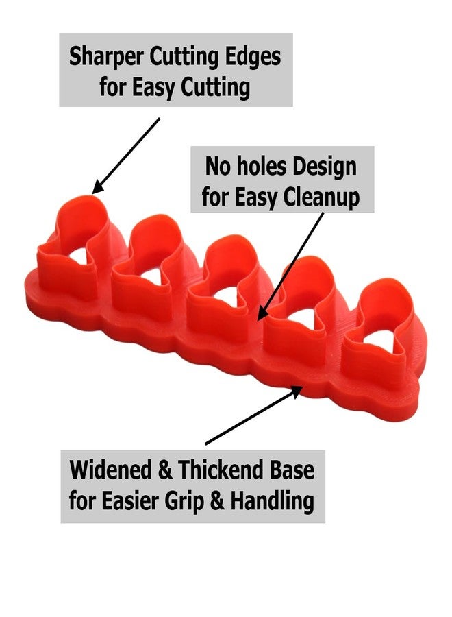 Mighty Gadget Mini Tiny Goldfish Cracker Cutter and Goldfish Cookie Cutter - 5 x 1 inch goldfish mold (1 or 2 packs) (1) - Image 2