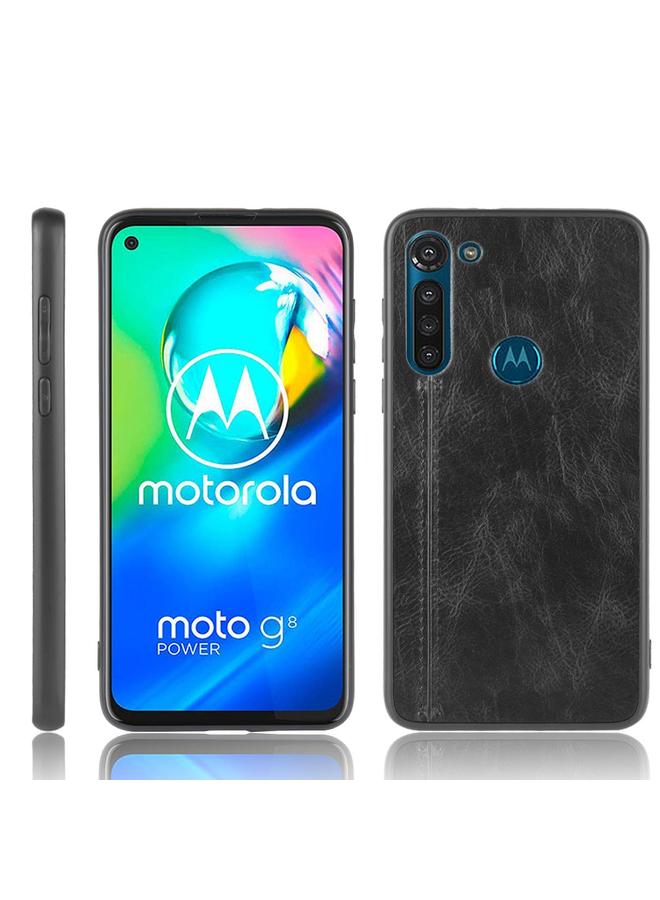 erorex Case For Motorola Moto G8 Power Shockproof Sewing Cow Pattern Skin PC + PU + TPU Case - Image 1