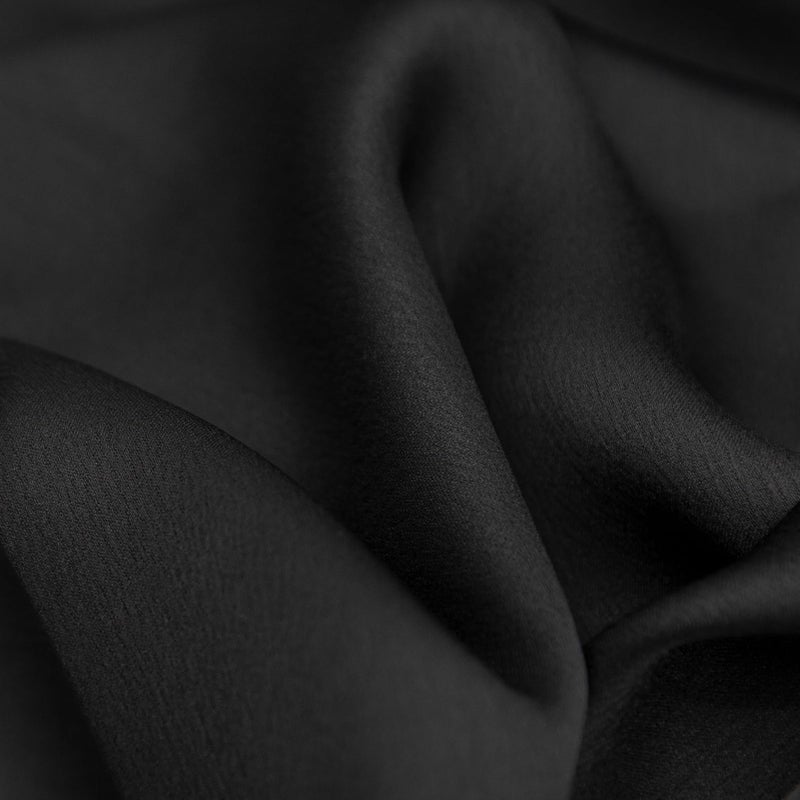 vimate Black Silk Head Scarf, Womens 35â€™â€™ Square 100% Mulberry Black Silk Scarf for Hair Wrapping at Night (035-Black) - Image 2