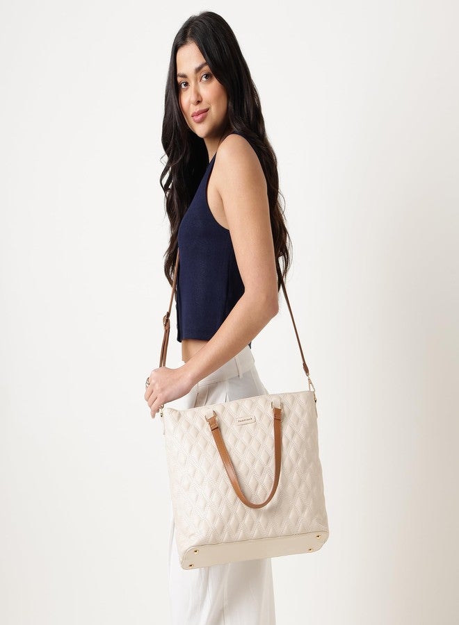 Fastrack Quilted Crush laptop tote | Women’s Quilted Laptop tote | Padded 14" Sleeve, Dual Handles & Adjustable Strap - Image 2