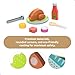 UMU Kids Grill Set Pretend Play BBQ Toys with Wooden Grill Cutting Food and Cooking Accessories Play Kitchen Outdoor Indoor Barbecue Toy for Toddlers and Kids Age 3 4 5 6 7 8 - Image 4