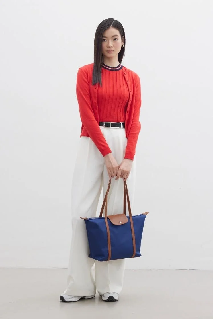 مانوكا Mari Medium Shopper Bag Navy Blue