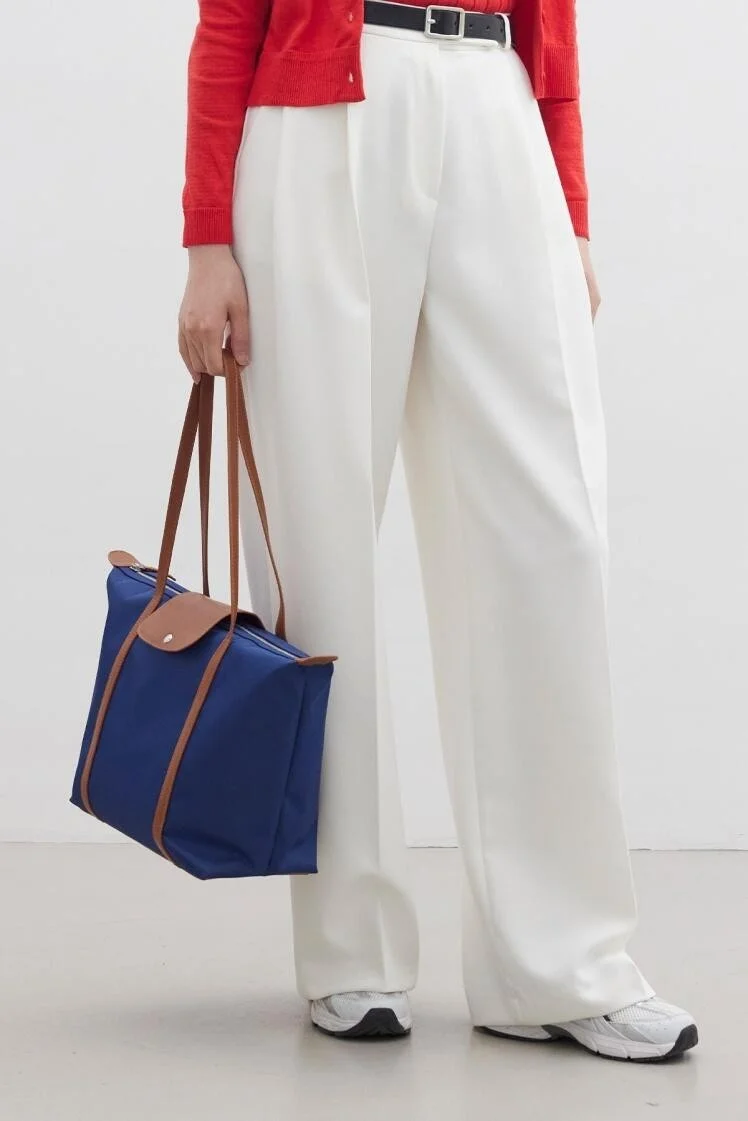 مانوكا Mari Medium Shopper Bag Navy Blue
