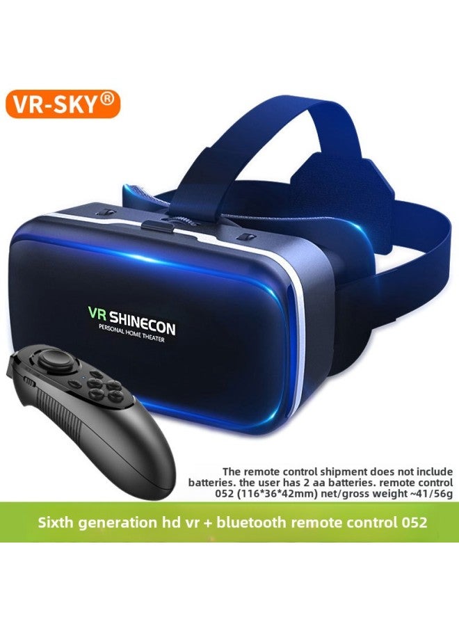 Smart VR Glasses Head Mounted Mobile Virtual Reality Magic Mirror G04 Digital 3D Glasses Gaming Experience With High Resolution-Color:HD VR 052 Bluetooth Remote Control - Image 1