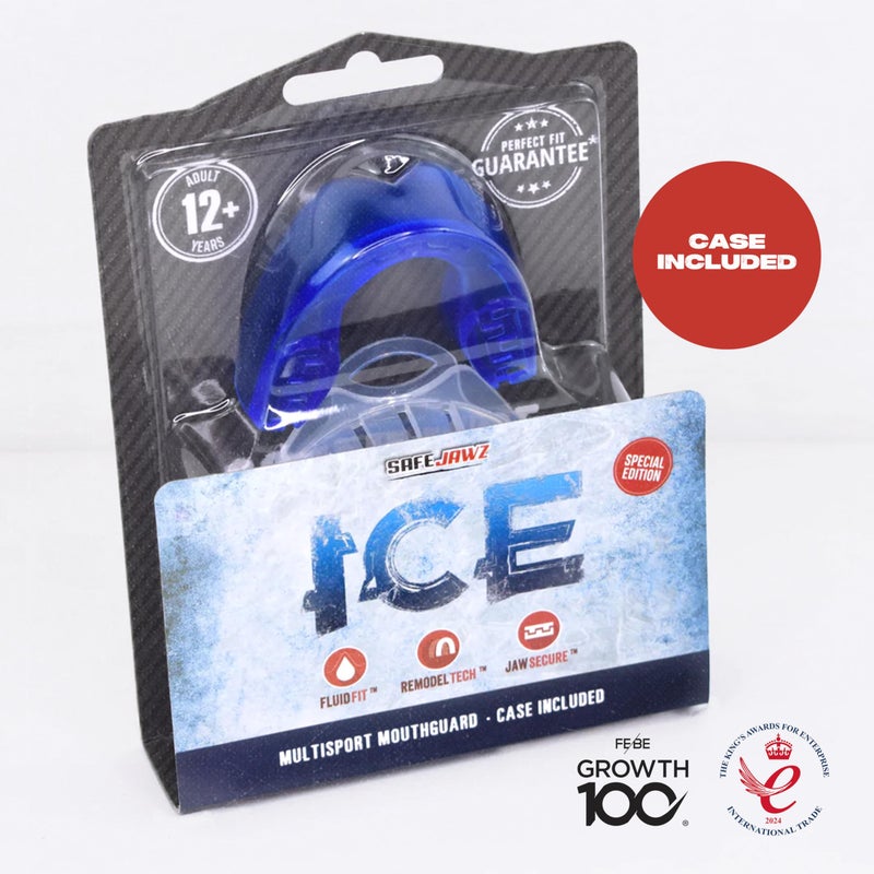 Safejawz Elements Dual Layer Mouthguard Premium Protection Adults And Junior Gum Shield With Case For Boxing  Mma  Rugby  Martial Arts  Judo And All Contact Sports (Ice  Junior (Up To 11)) - Image 5
