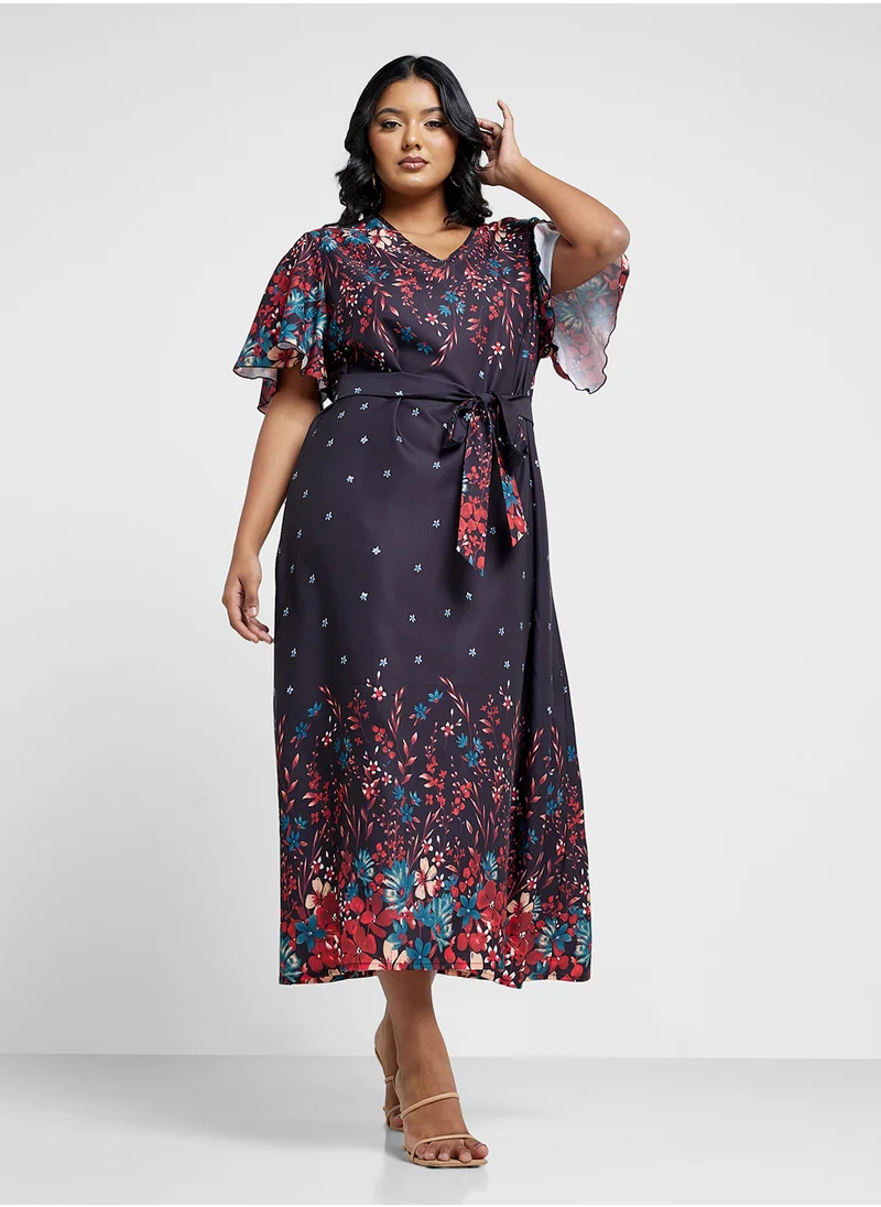 Ella Plus Floral Print Dress