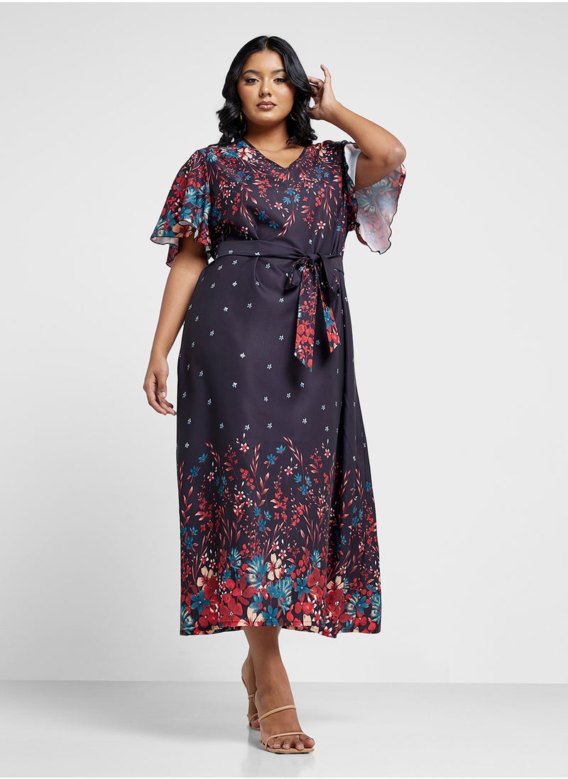 Ella Plus Floral Print Dress  - Image 1