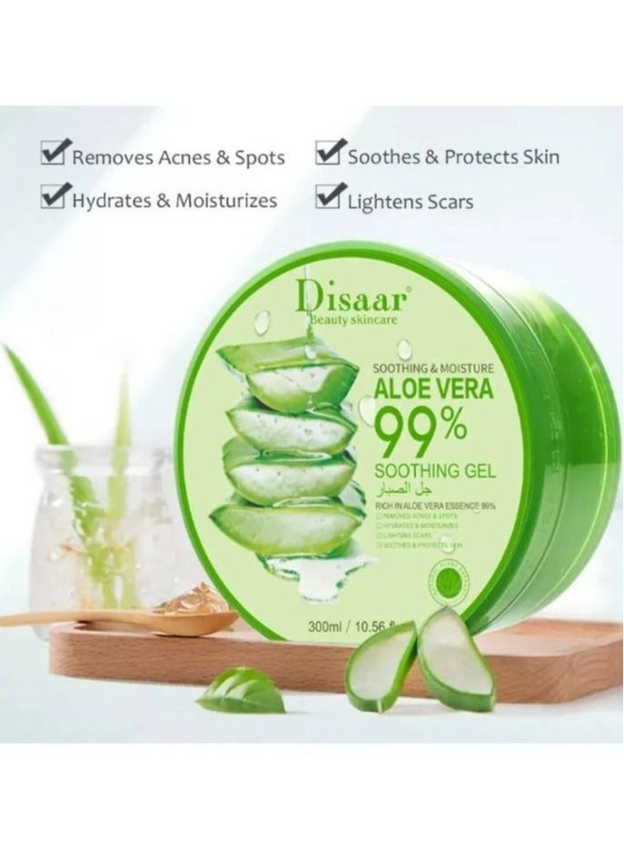 Disaar Aloe Vera Gel to Moisturize the Skin and Treat Acne 300 ml - Image 1