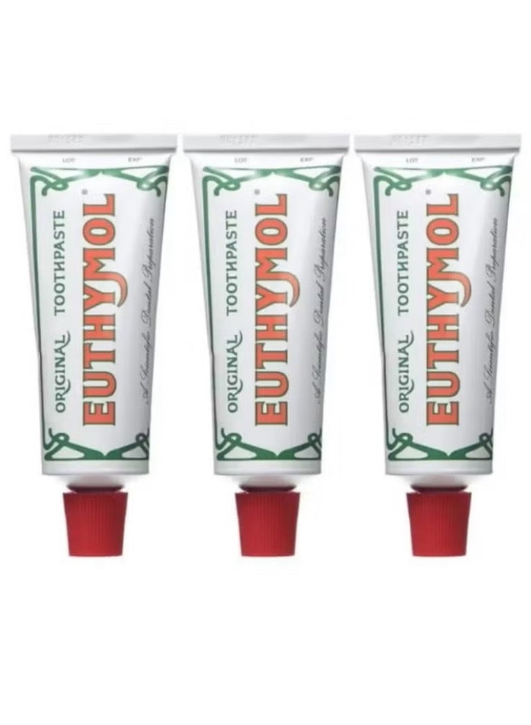 Euthymol Original toothpaste of 3 packs 3x75ml - Image 1